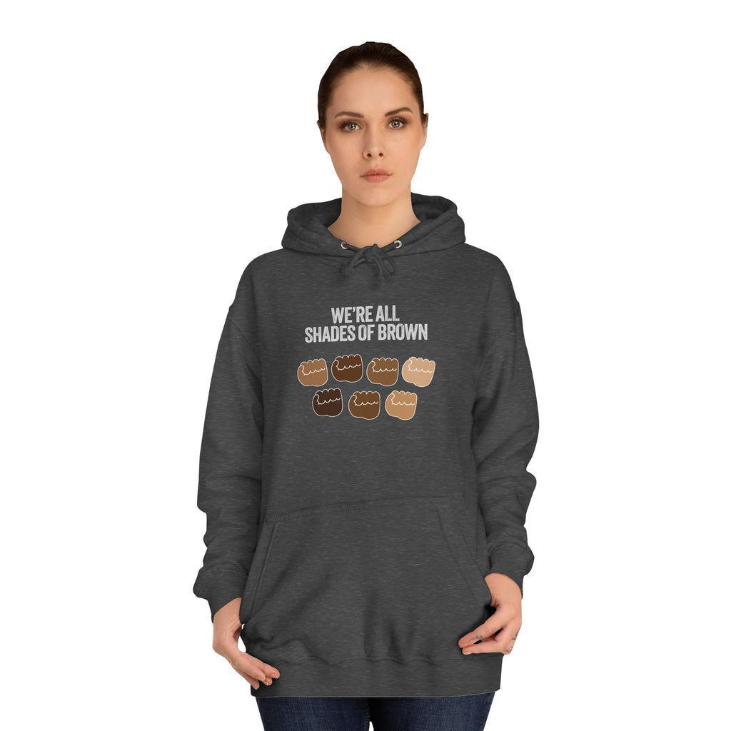 Raised Hands Crowd Hoodie — Unity Diversity Graphic College Hoodie