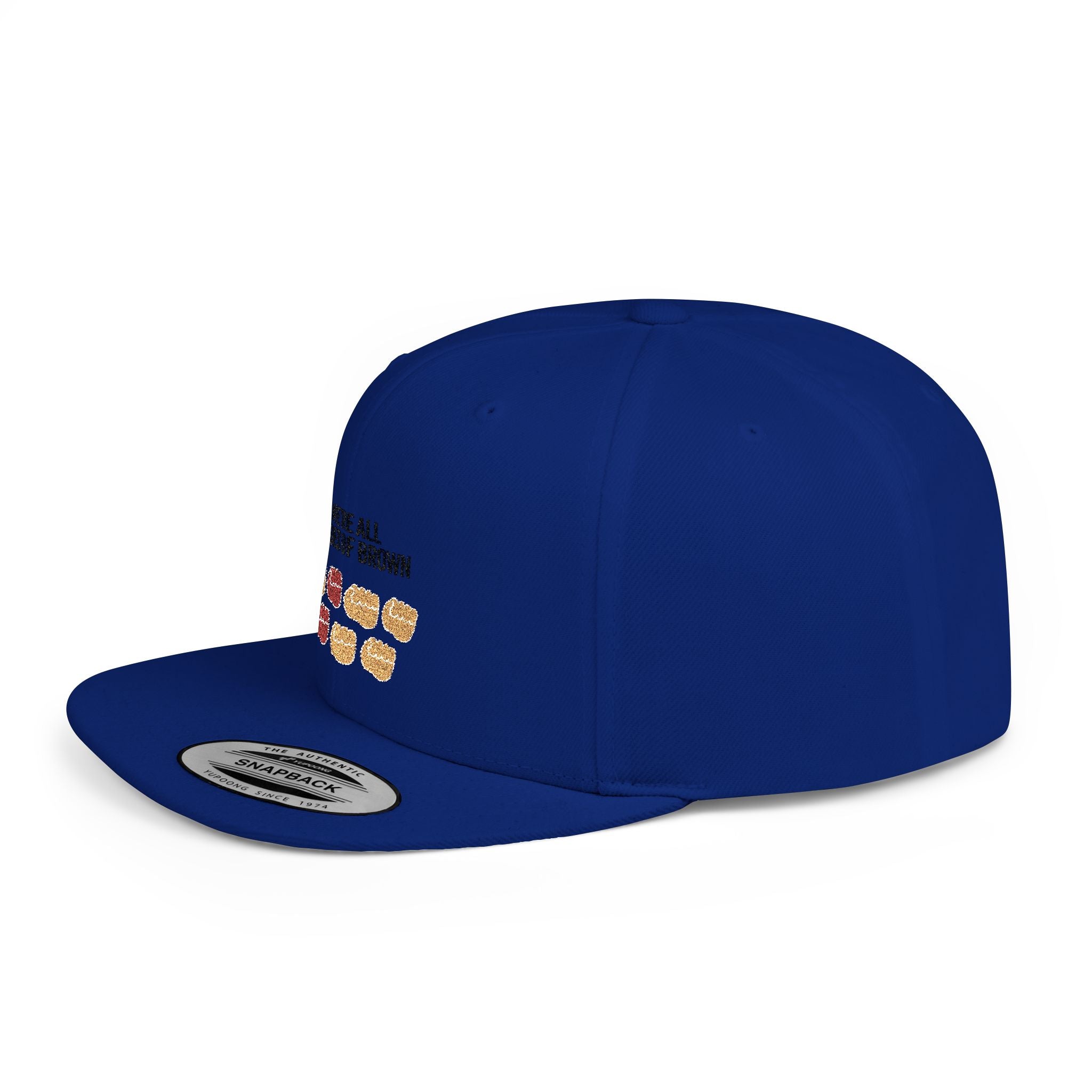 Snapback Hat — "We're All Shades of Brown" Donut Diversity Design