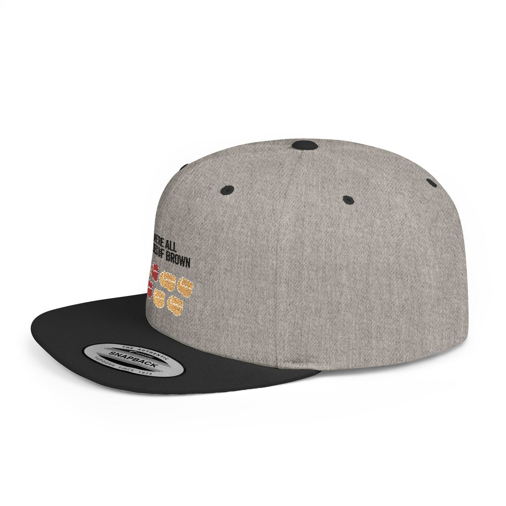 Snapback Hat — "We're All Shades of Brown" Donut Diversity Design