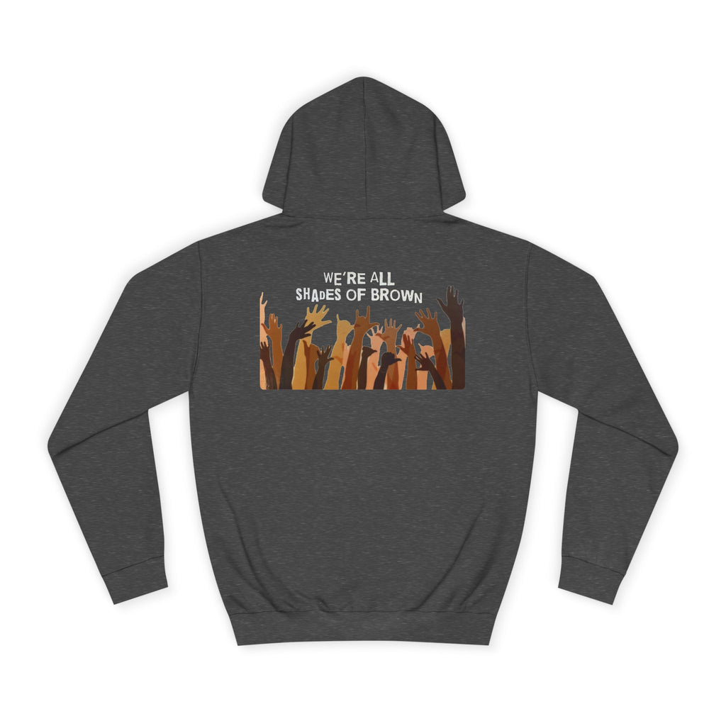 Raised Hands Crowd Hoodie — Unity Diversity Graphic College Hoodie