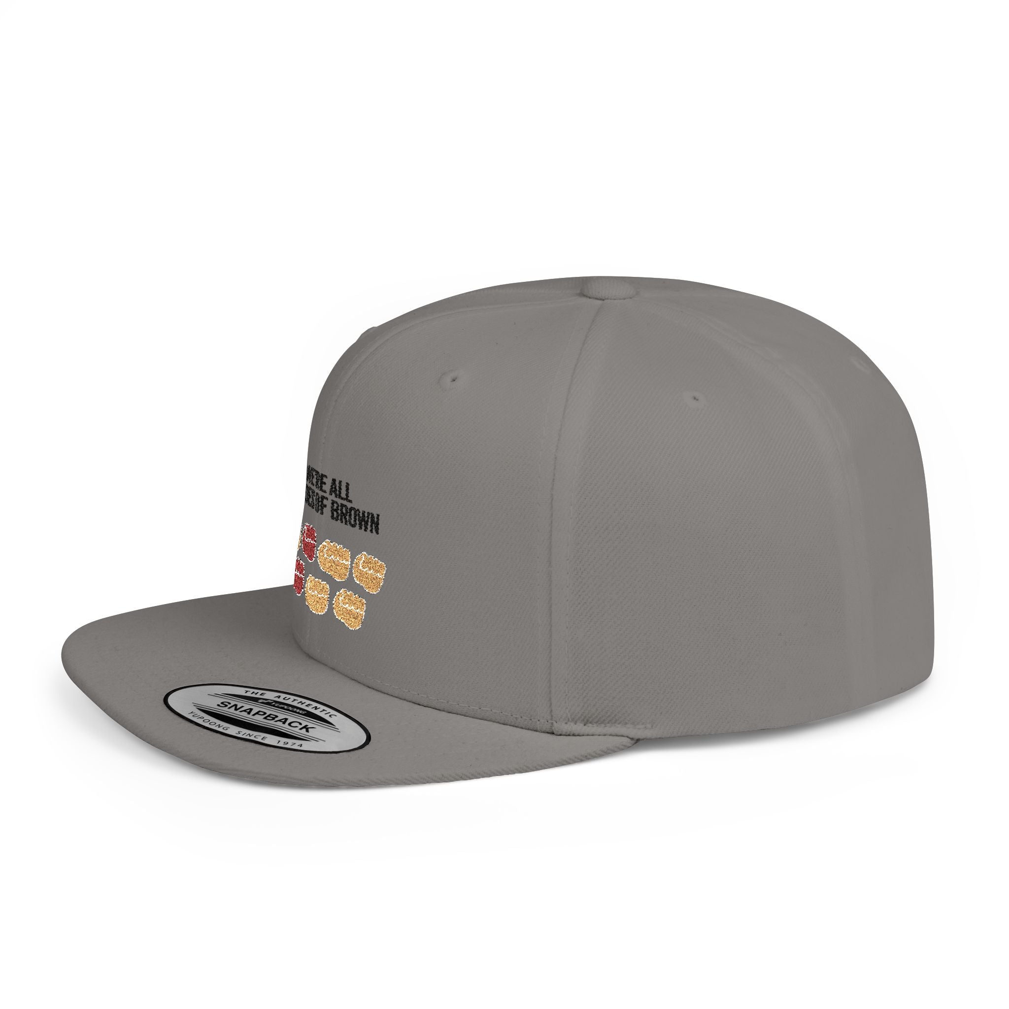 Snapback Hat — "We're All Shades of Brown" Donut Diversity Design
