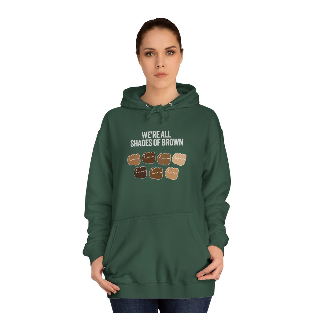 Raised Hands Crowd Hoodie — Unity Diversity Graphic College Hoodie