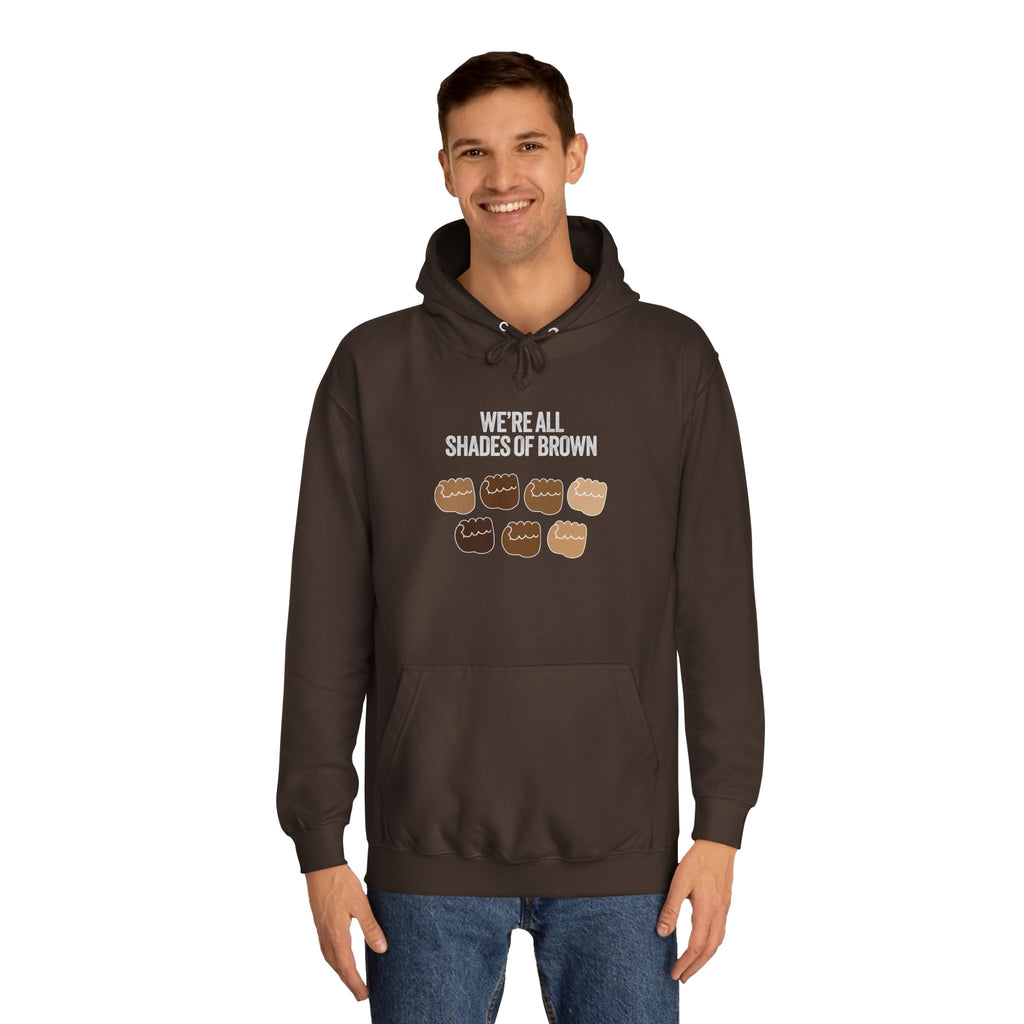 Raised Hands Crowd Hoodie — Unity Diversity Graphic College Hoodie