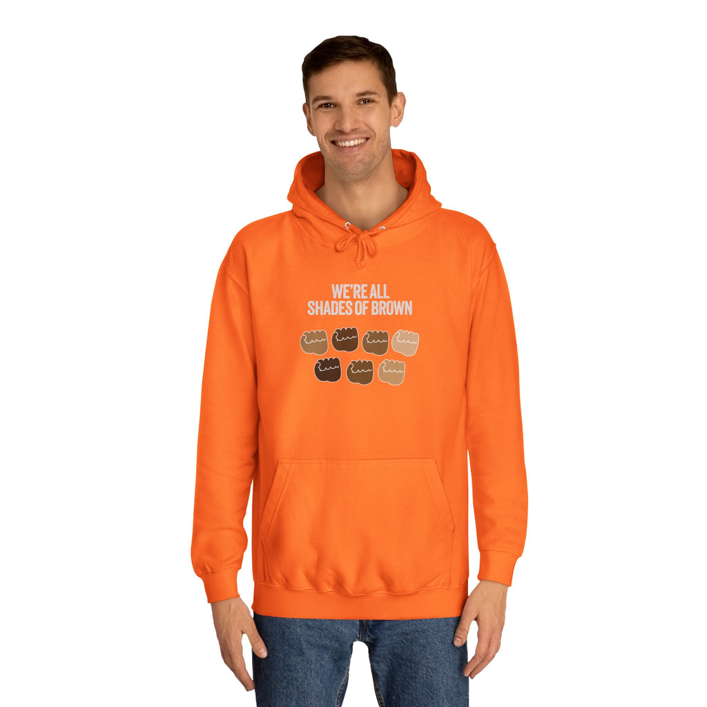 Raised Hands Crowd Hoodie — Unity Diversity Graphic College Hoodie