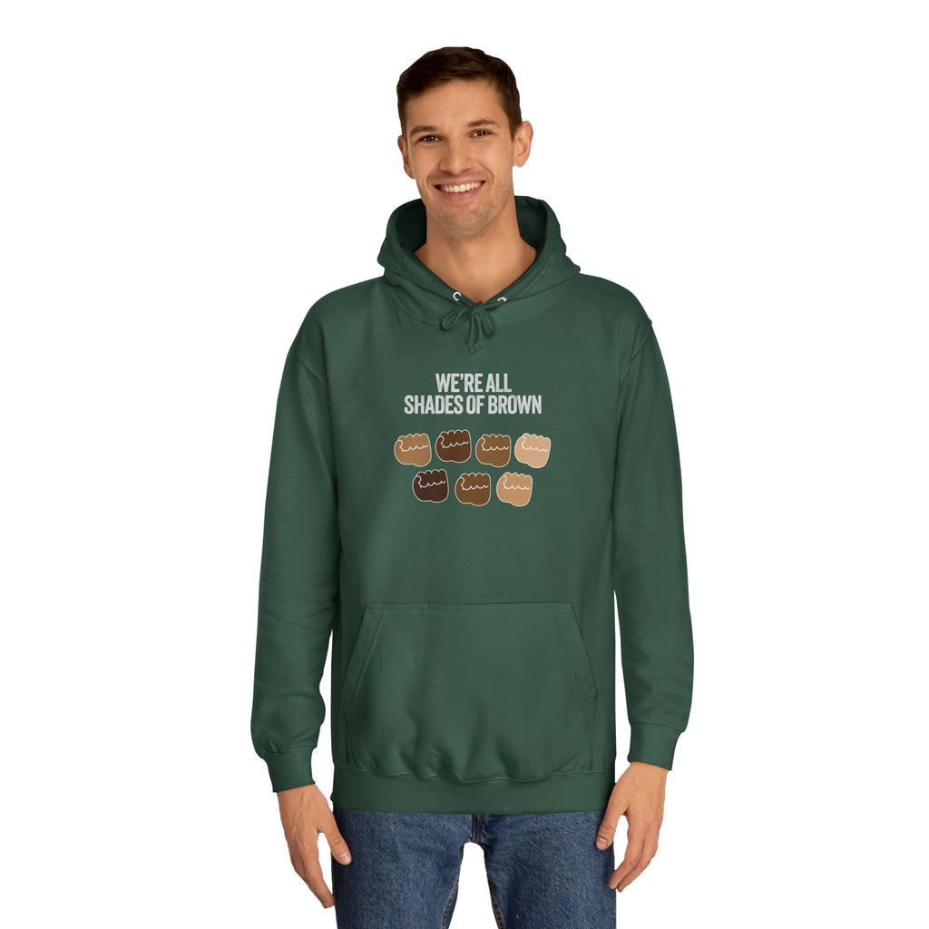 Raised Hands Crowd Hoodie — Unity Diversity Graphic College Hoodie