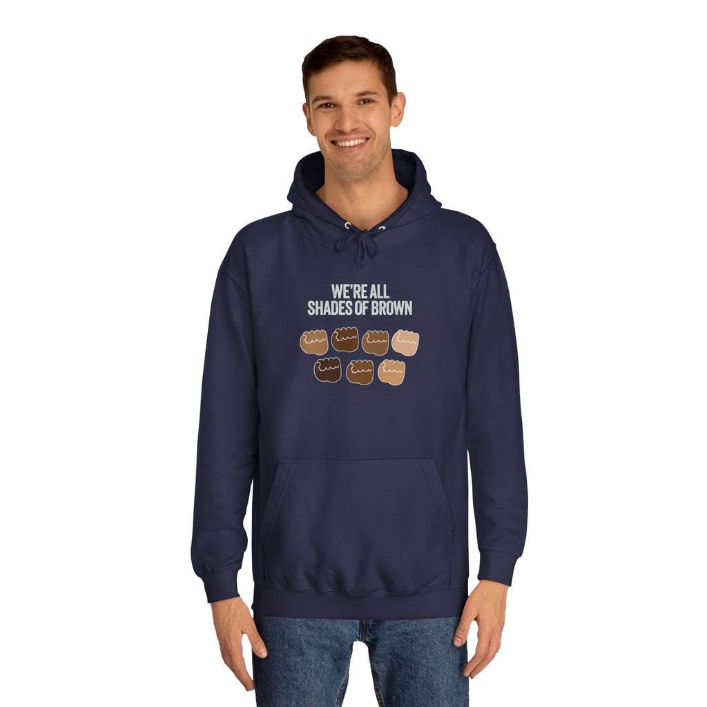 Raised Hands Crowd Hoodie — Unity Diversity Graphic College Hoodie