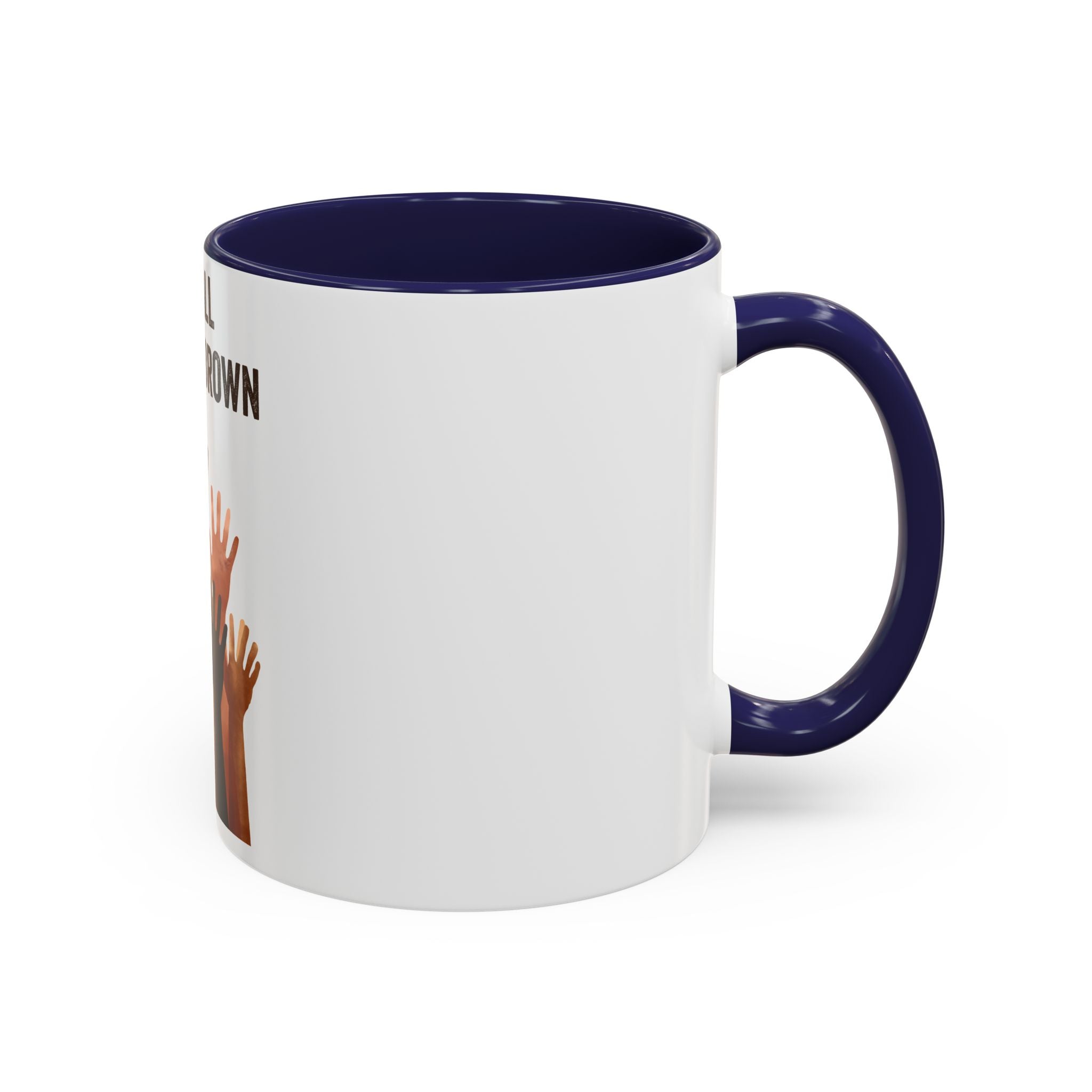 We're All Shades of Brown Accent Coffee Mug – Multicultural Unity Ceramic Mug