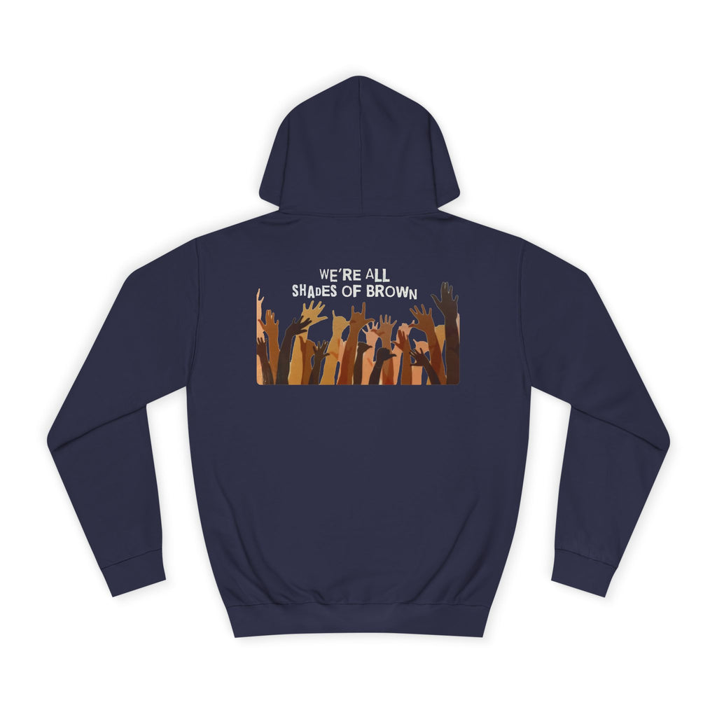 Raised Hands Crowd Hoodie — Unity Diversity Graphic College Hoodie