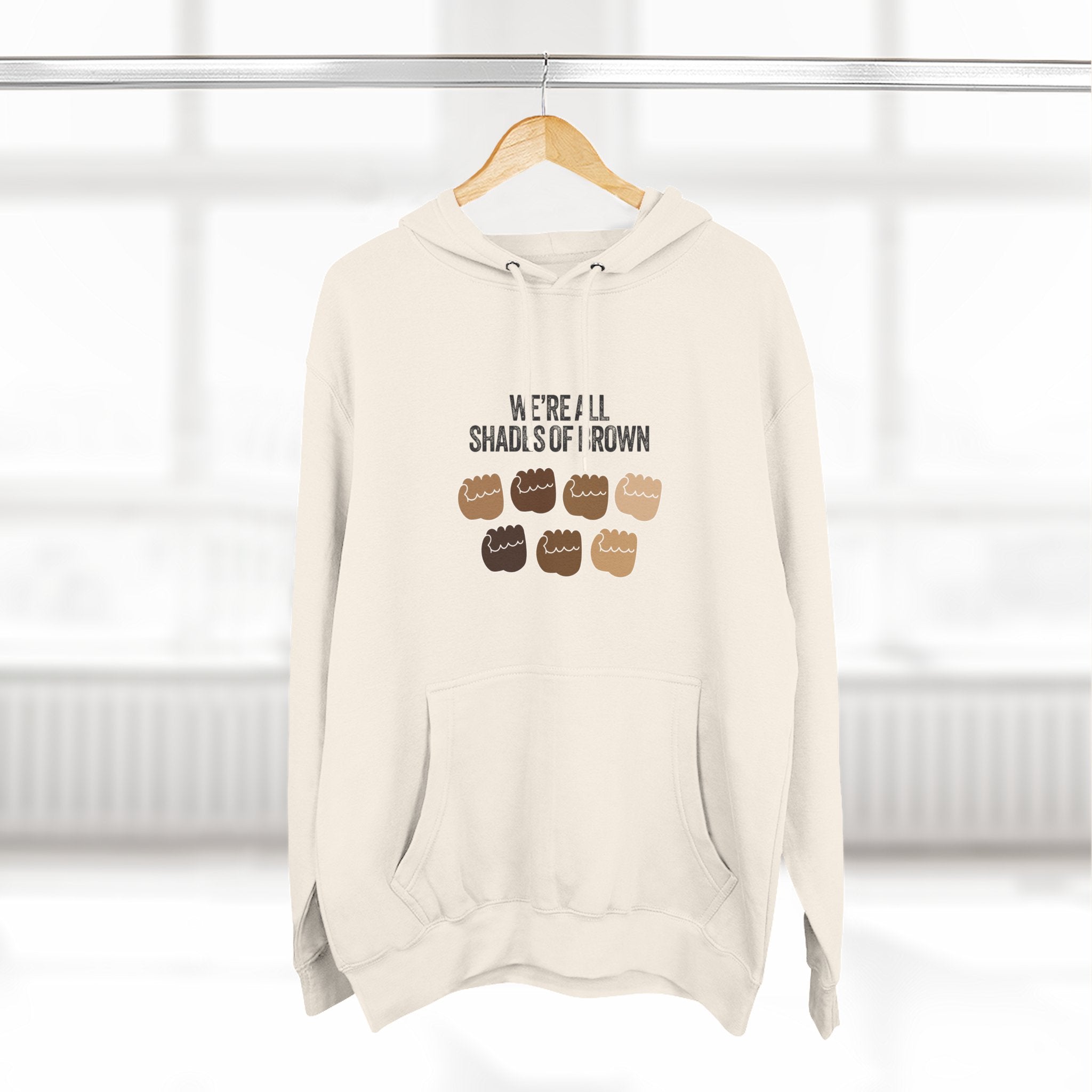Three-Panel Fleece Hoodie