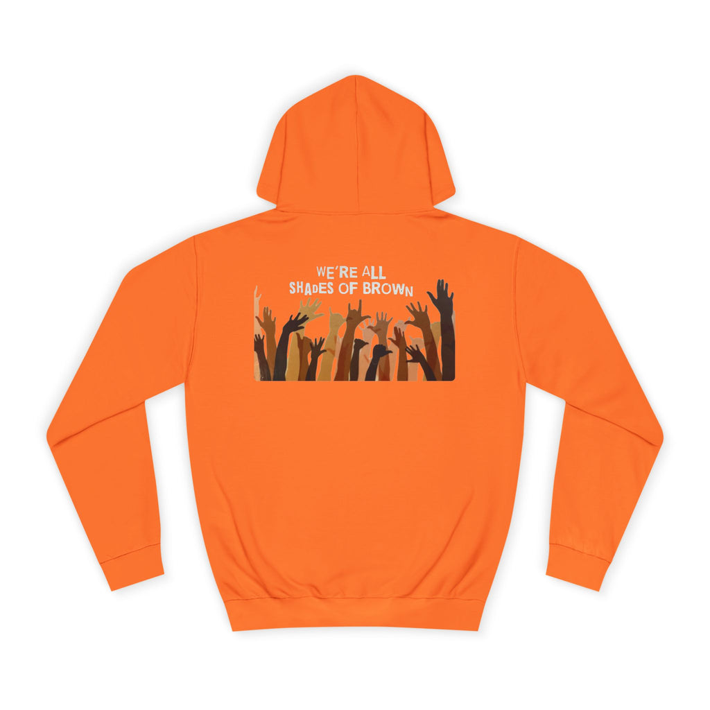 Raised Hands Crowd Hoodie — Unity Diversity Graphic College Hoodie