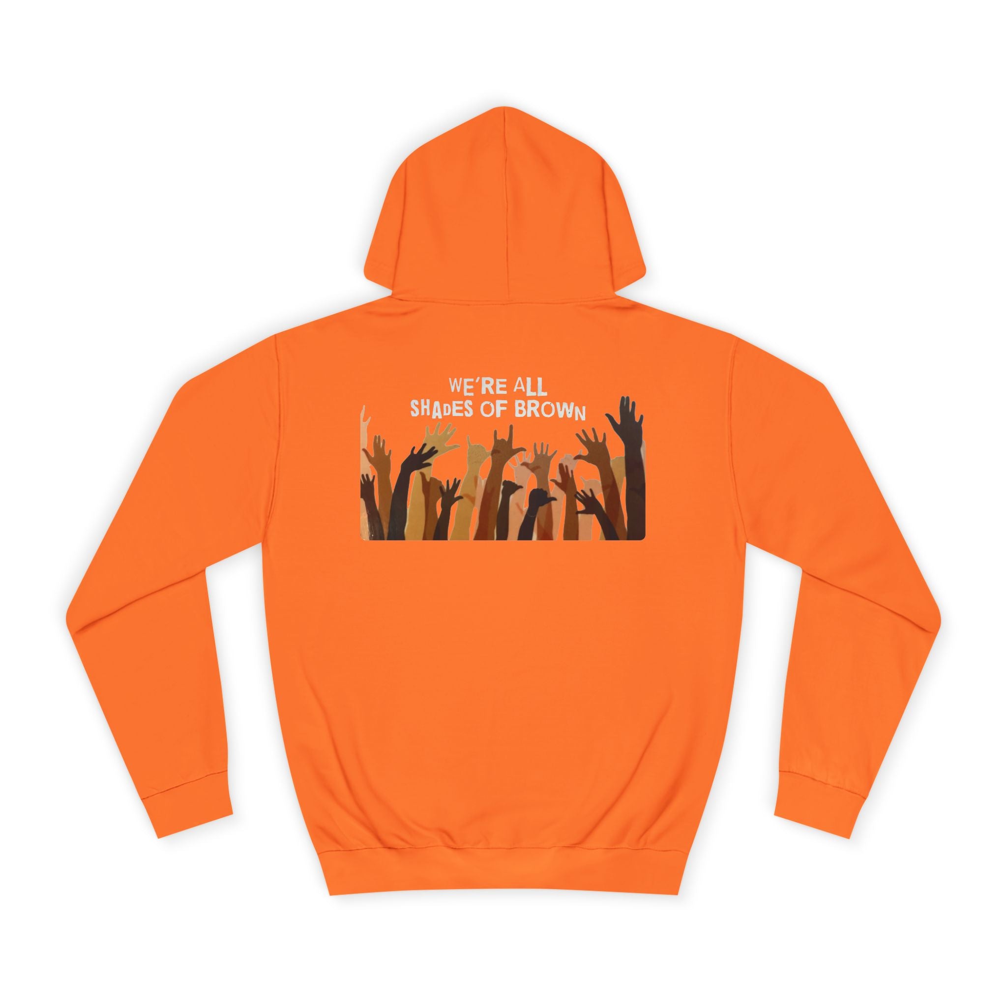 Raised Hands Crowd Hoodie — Unity Diversity Graphic College Hoodie