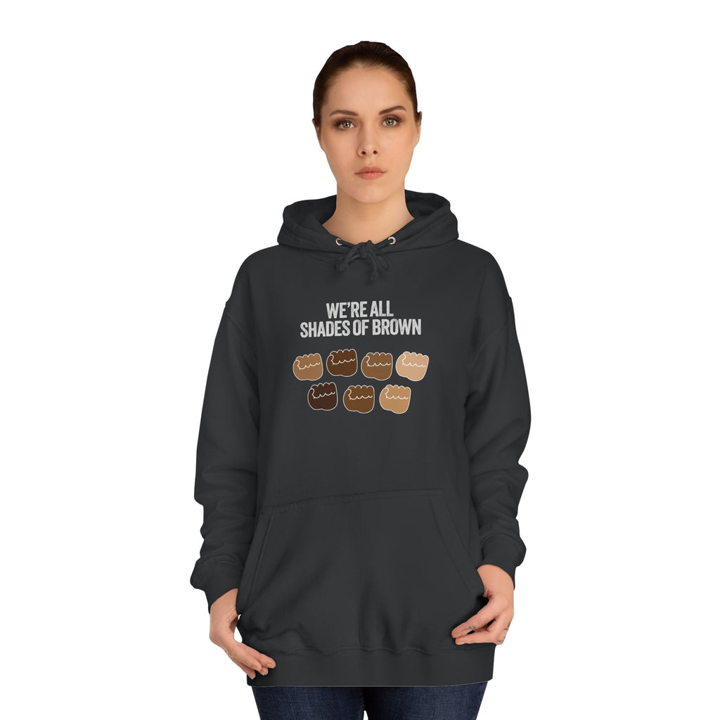 Raised Hands Crowd Hoodie — Unity Diversity Graphic College Hoodie