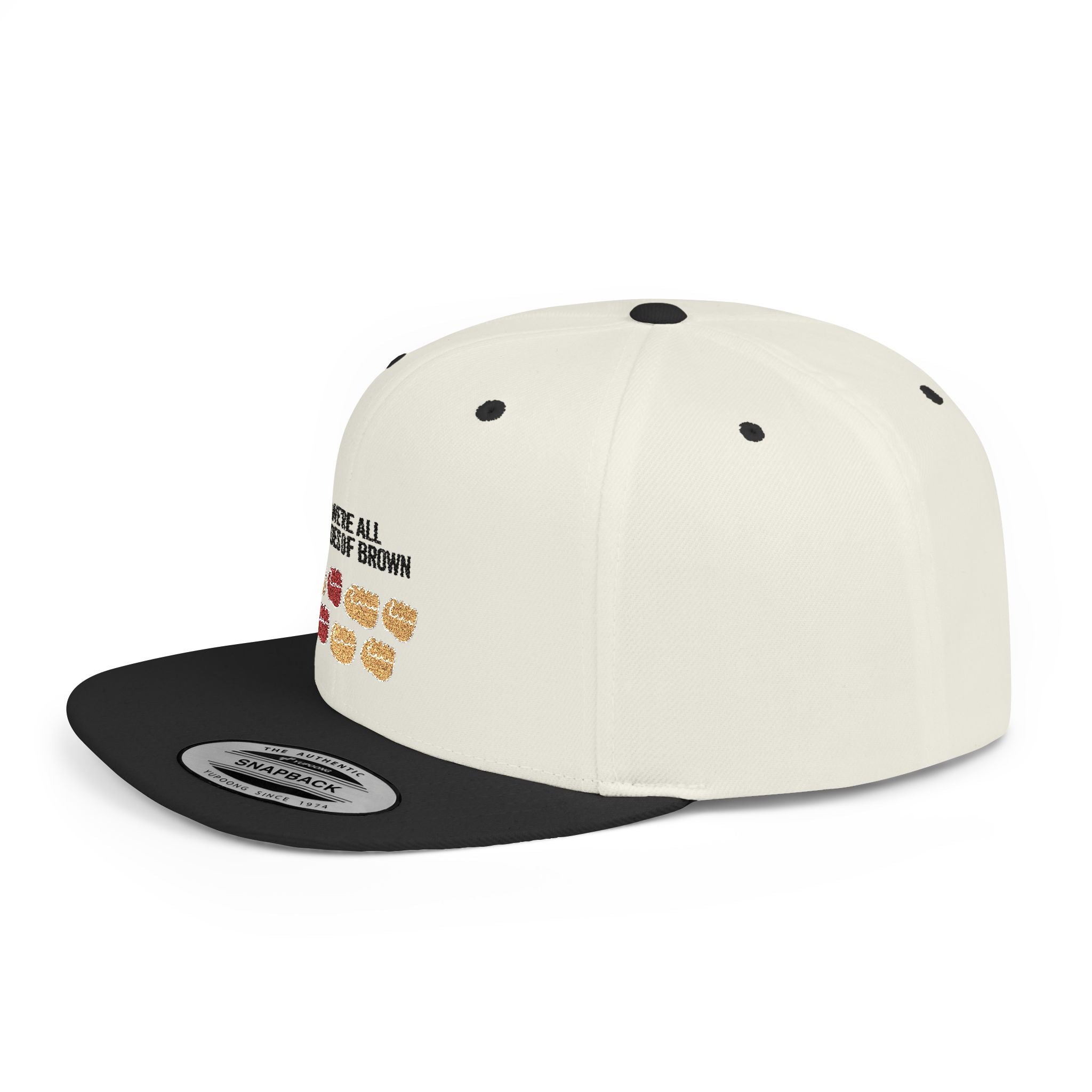 Snapback Hat — "We're All Shades of Brown" Donut Diversity Design