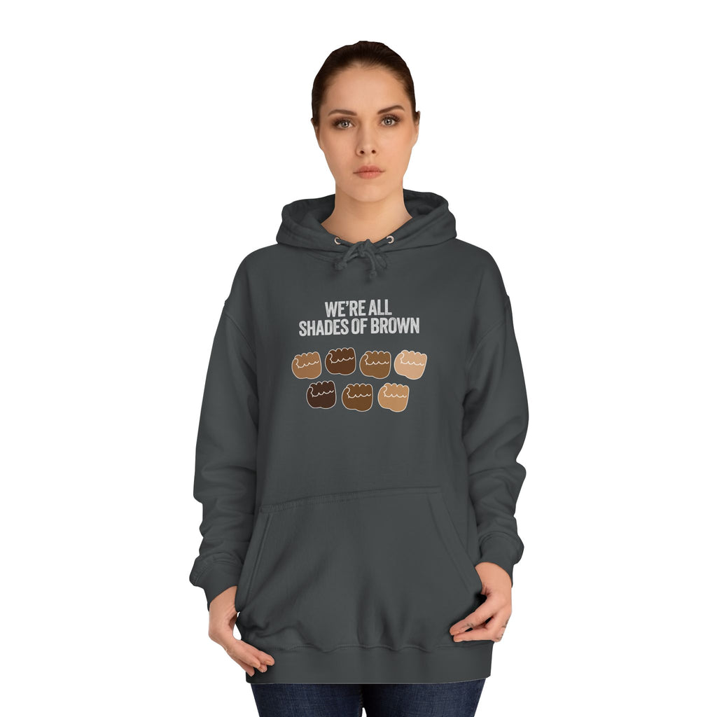 Raised Hands Crowd Hoodie — Unity Diversity Graphic College Hoodie