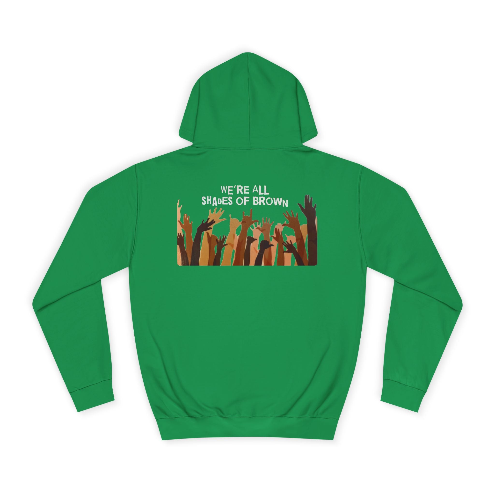 Raised Hands Crowd Hoodie — Unity Diversity Graphic College Hoodie