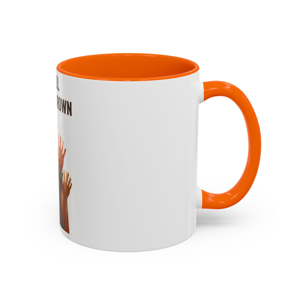 We're All Shades of Brown Accent Coffee Mug – Multicultural Unity Ceramic Mug