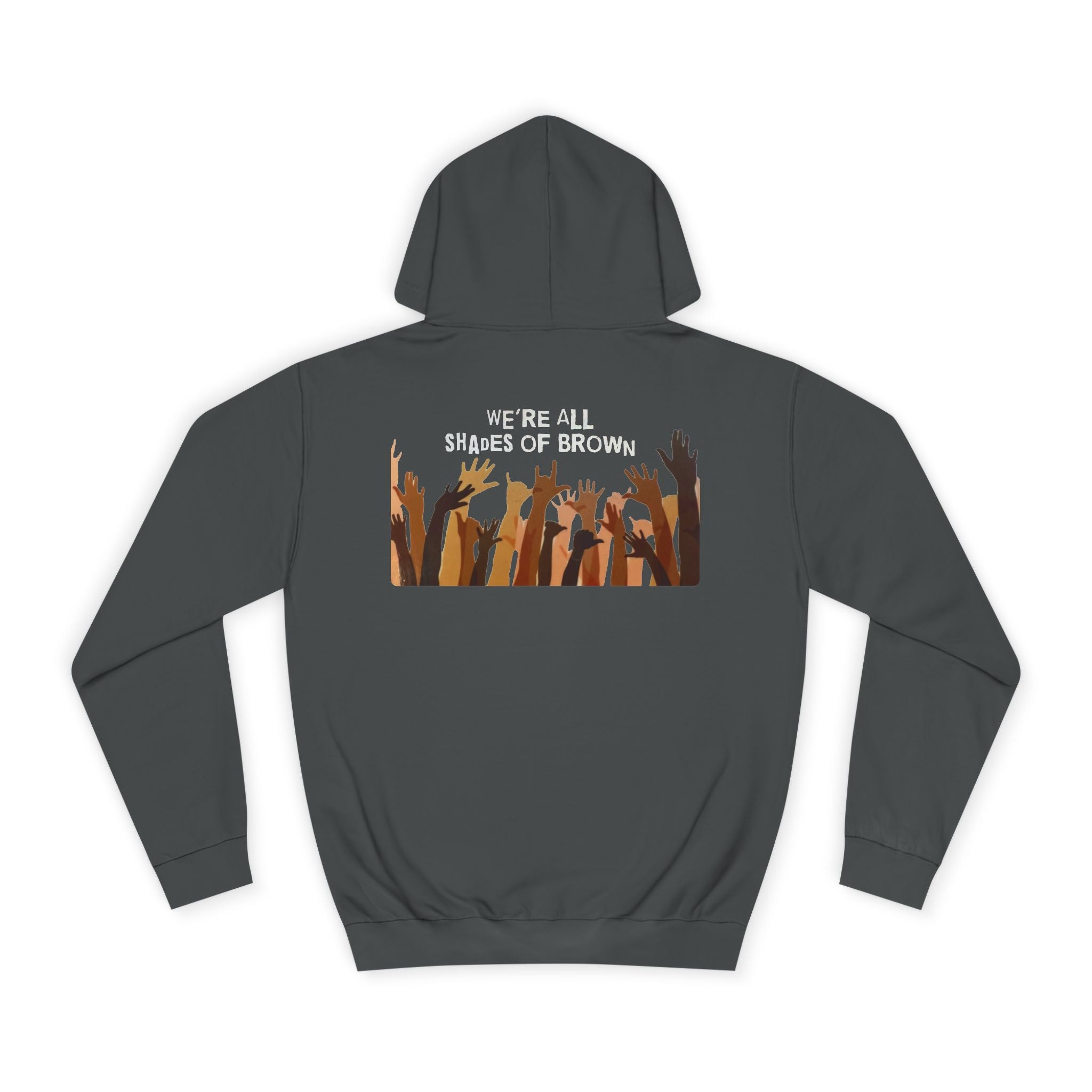Raised Hands Crowd Hoodie — Unity Diversity Graphic College Hoodie