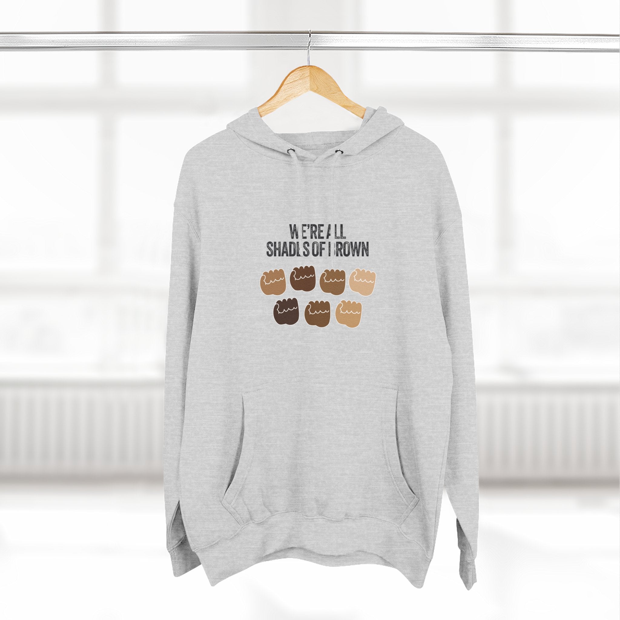 Three-Panel Fleece Hoodie