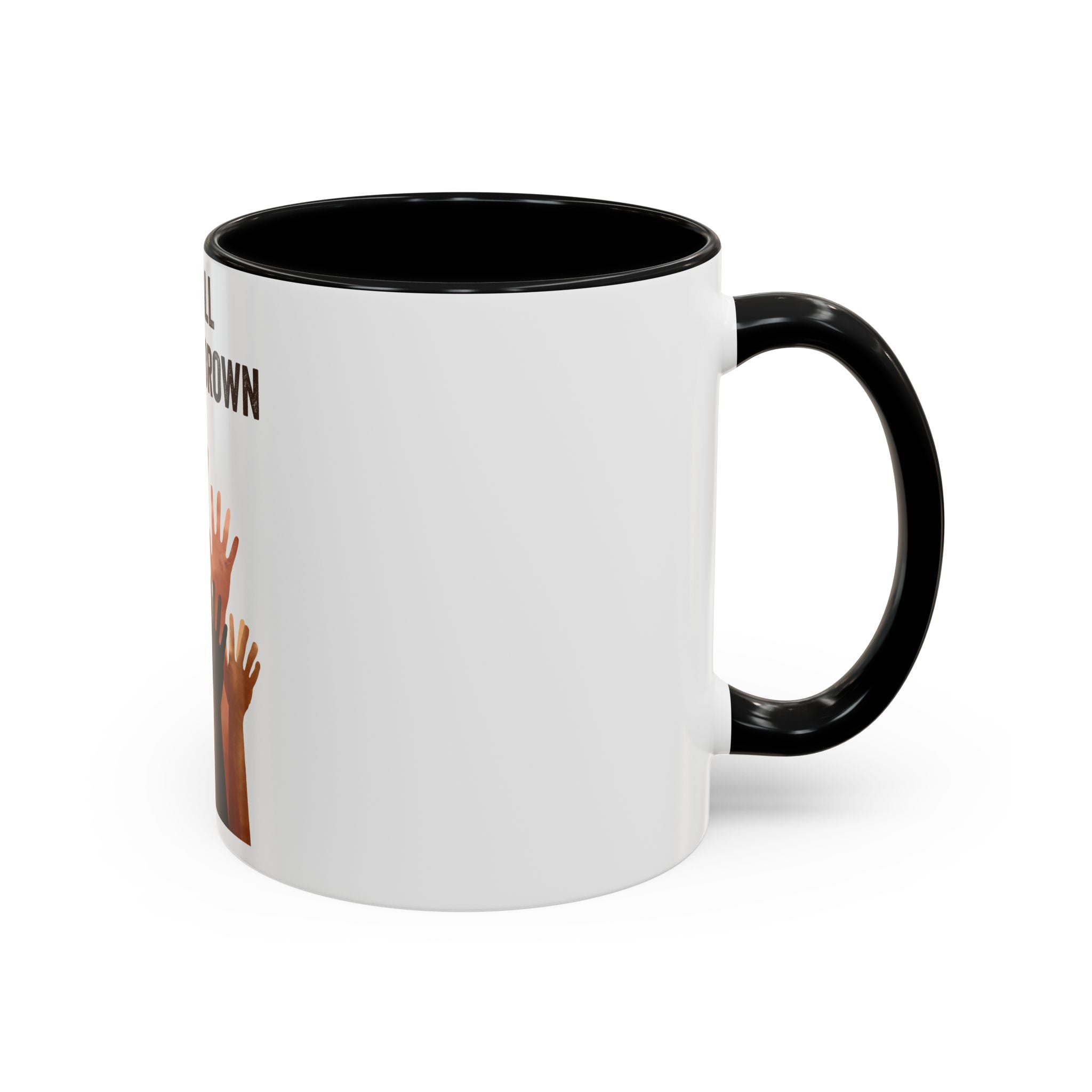 We're All Shades of Brown Accent Coffee Mug – Multicultural Unity Ceramic Mug