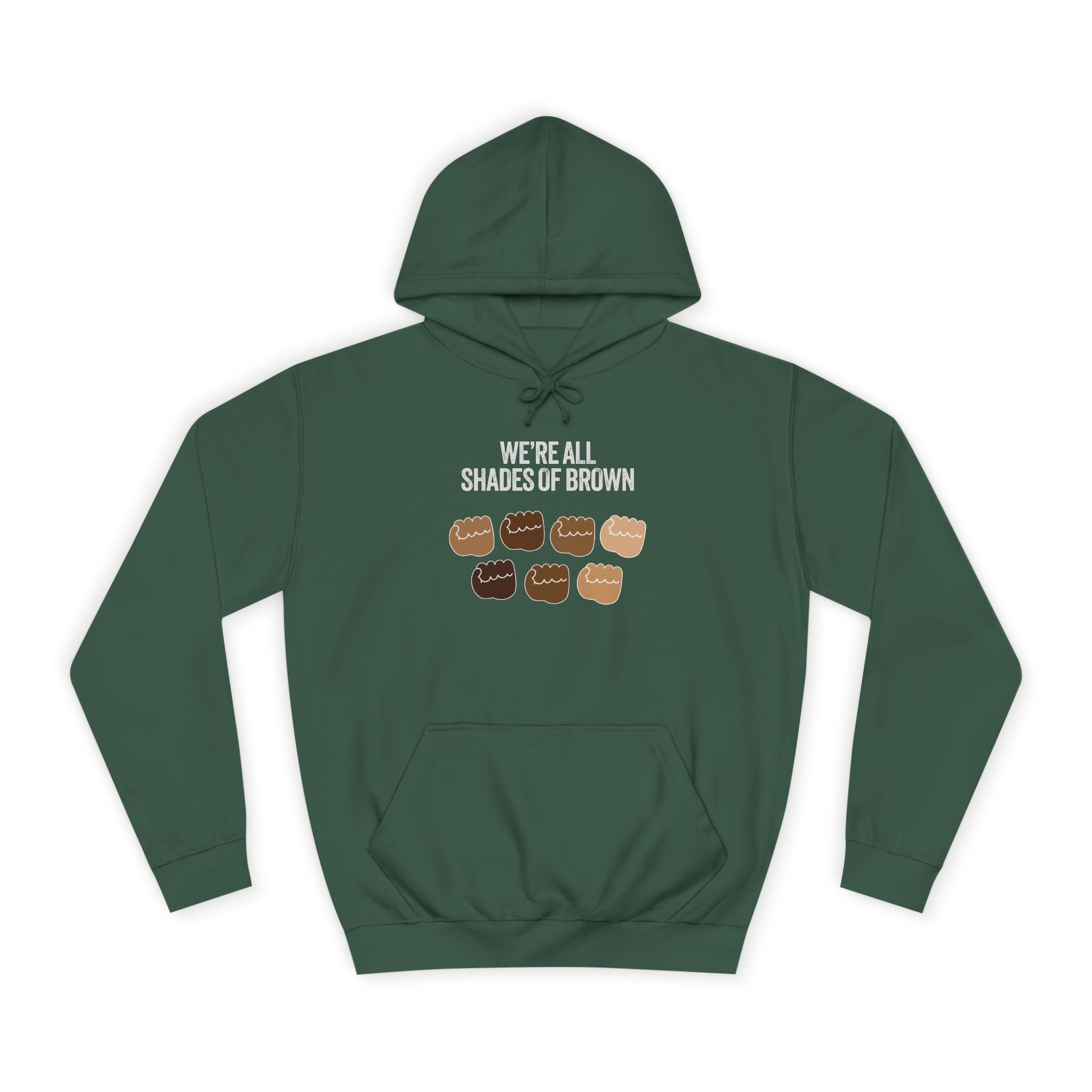 Raised Hands Crowd Hoodie — Unity Diversity Graphic College Hoodie