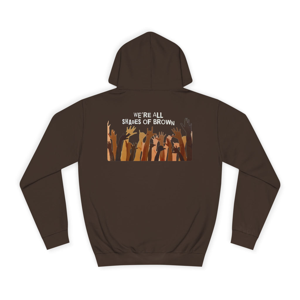 Raised Hands Crowd Hoodie — Unity Diversity Graphic College Hoodie