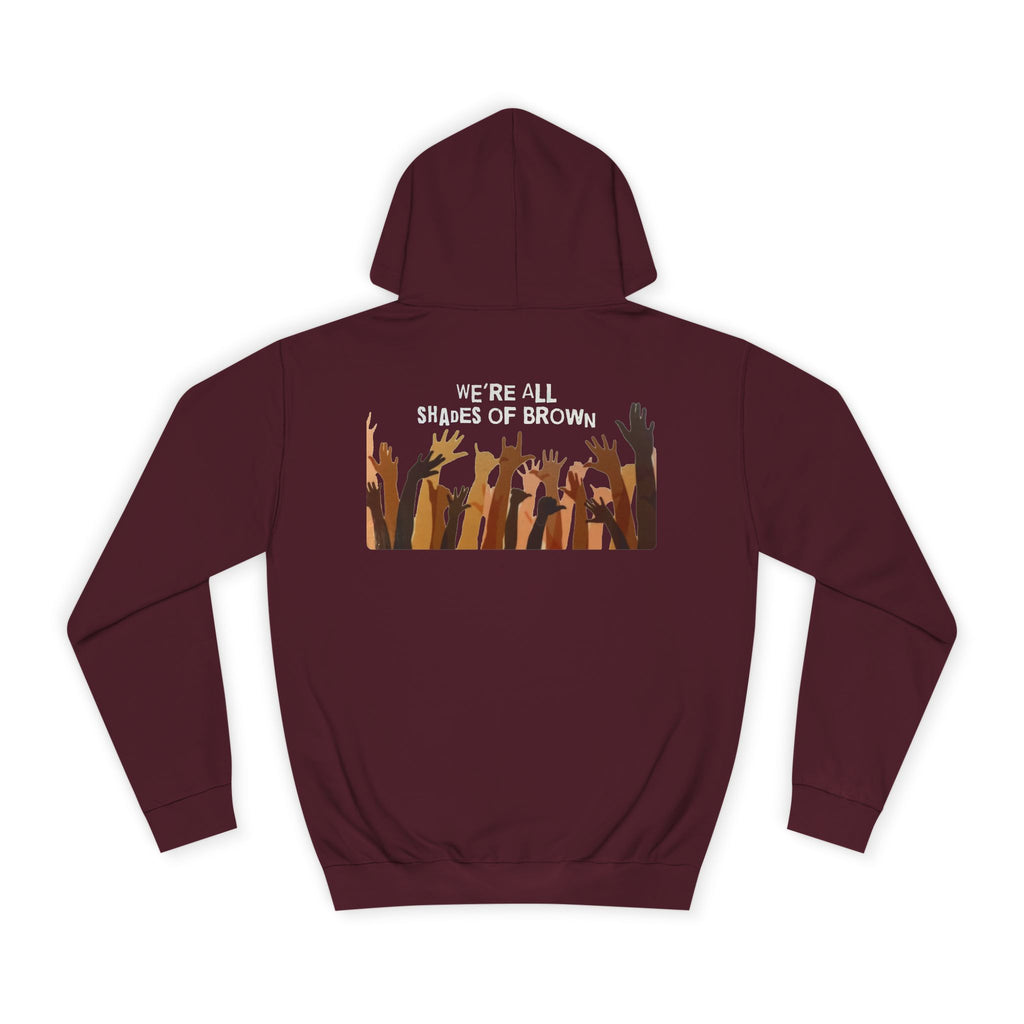 Raised Hands Crowd Hoodie — Unity Diversity Graphic College Hoodie