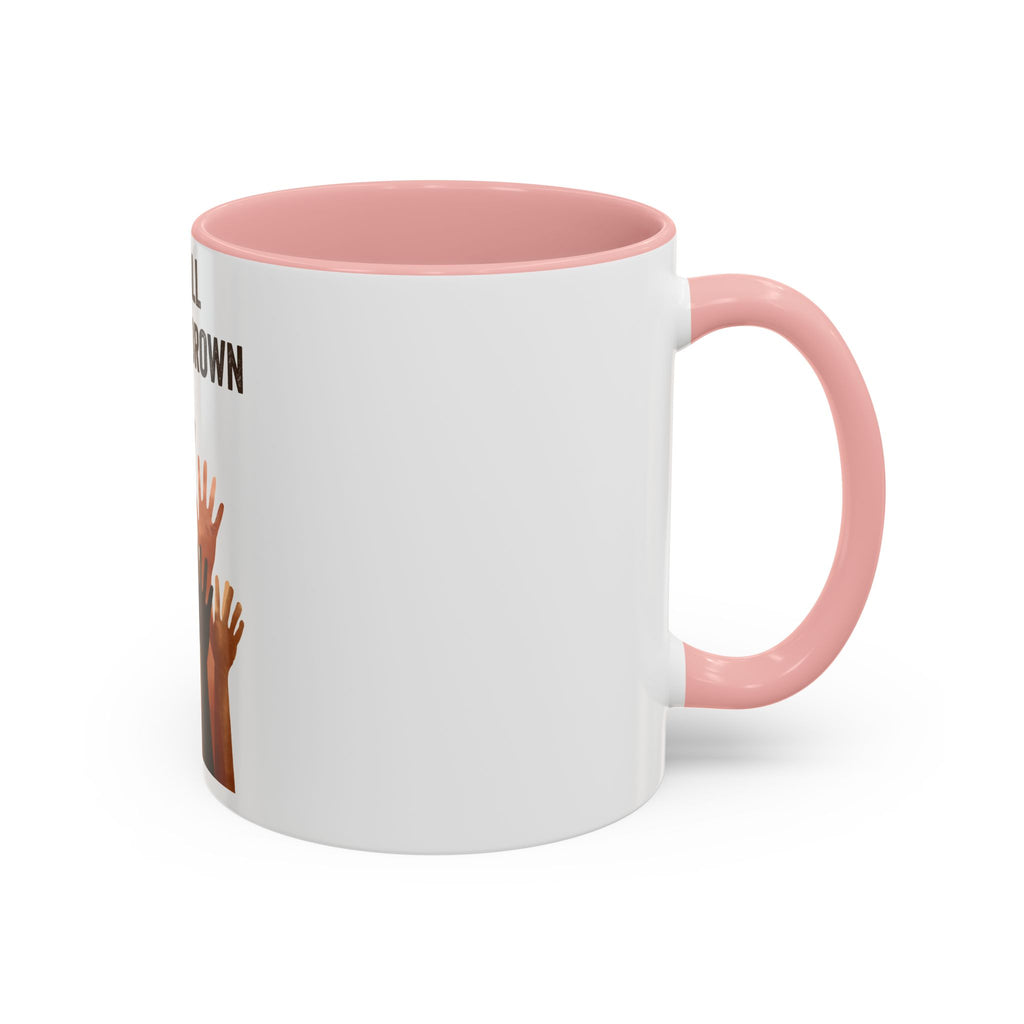 We're All Shades of Brown Accent Coffee Mug – Multicultural Unity Ceramic Mug