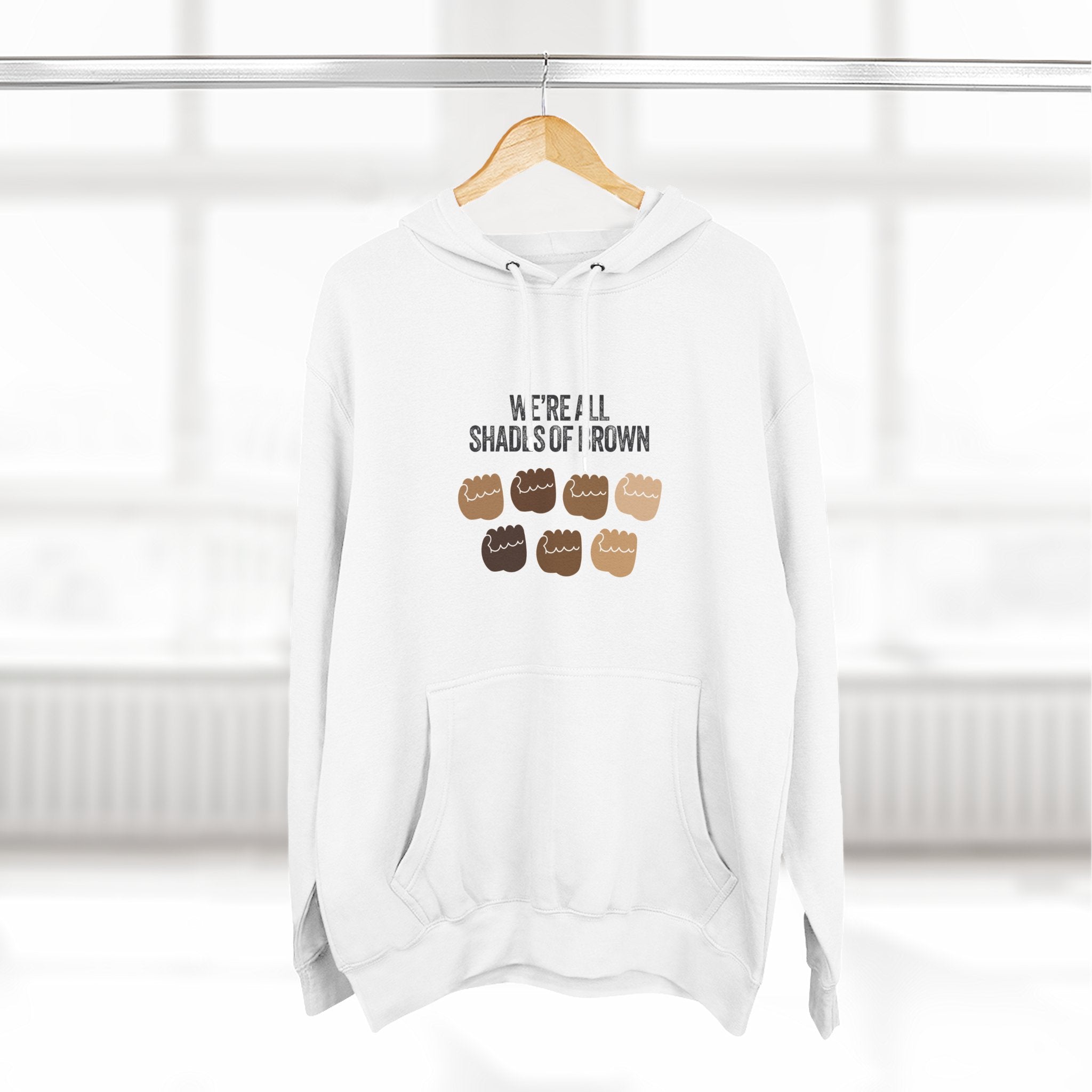 Three-Panel Fleece Hoodie