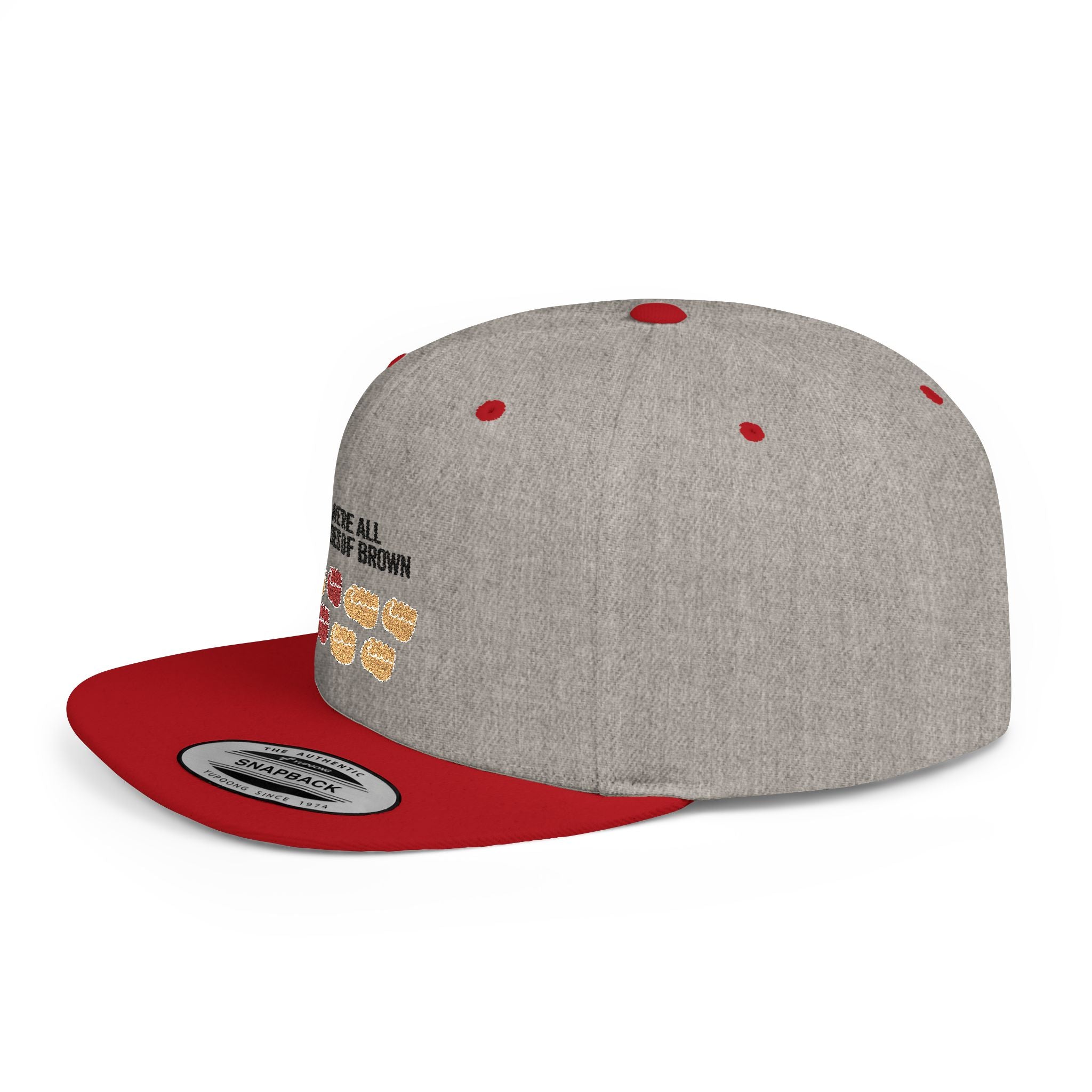 Snapback Hat — "We're All Shades of Brown" Donut Diversity Design
