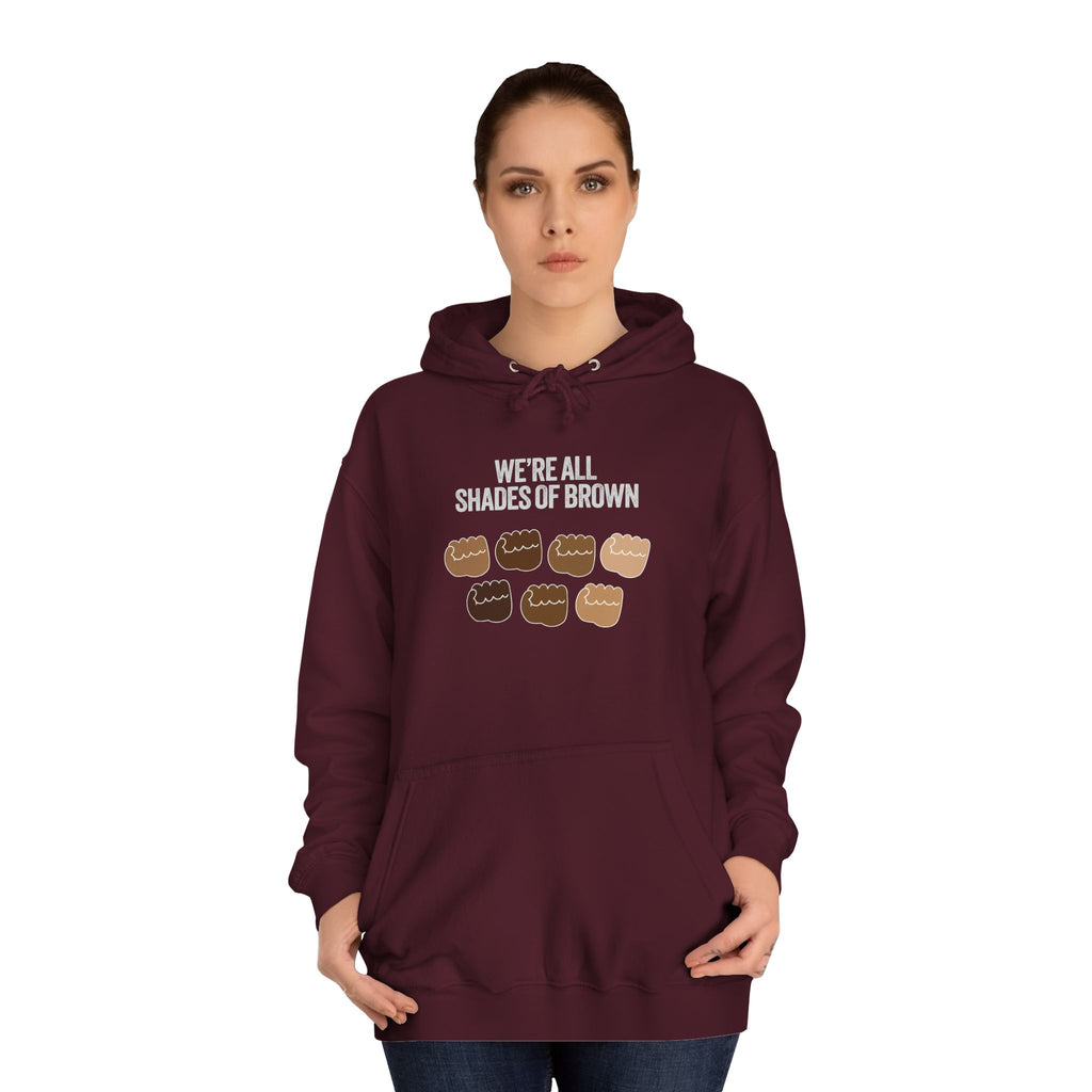 Raised Hands Crowd Hoodie — Unity Diversity Graphic College Hoodie