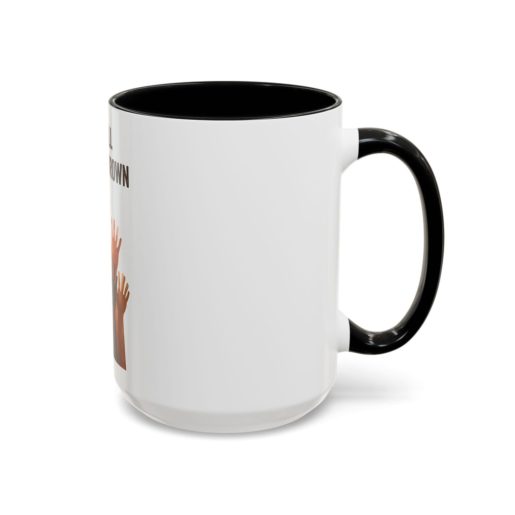 We're All Shades of Brown Accent Coffee Mug – Multicultural Unity Ceramic Mug