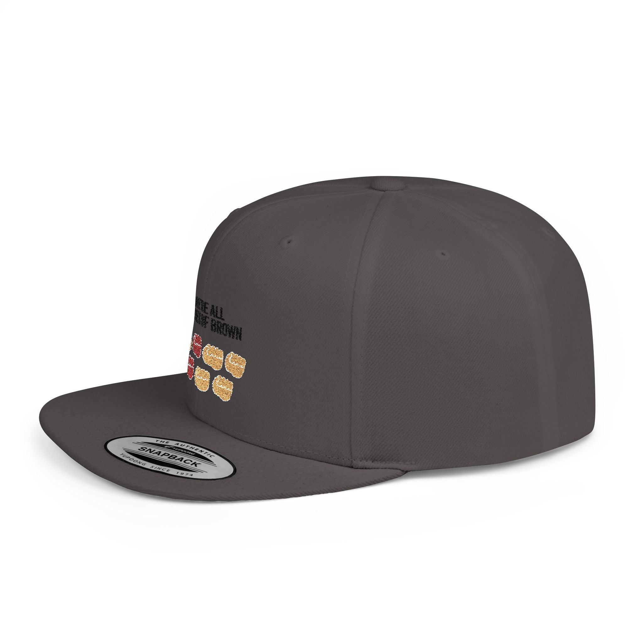 Snapback Hat — "We're All Shades of Brown" Donut Diversity Design