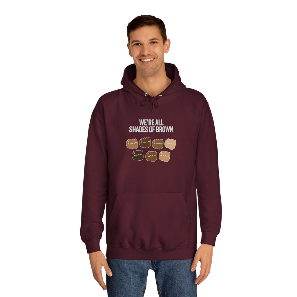 Raised Hands Crowd Hoodie — Unity Diversity Graphic College Hoodie