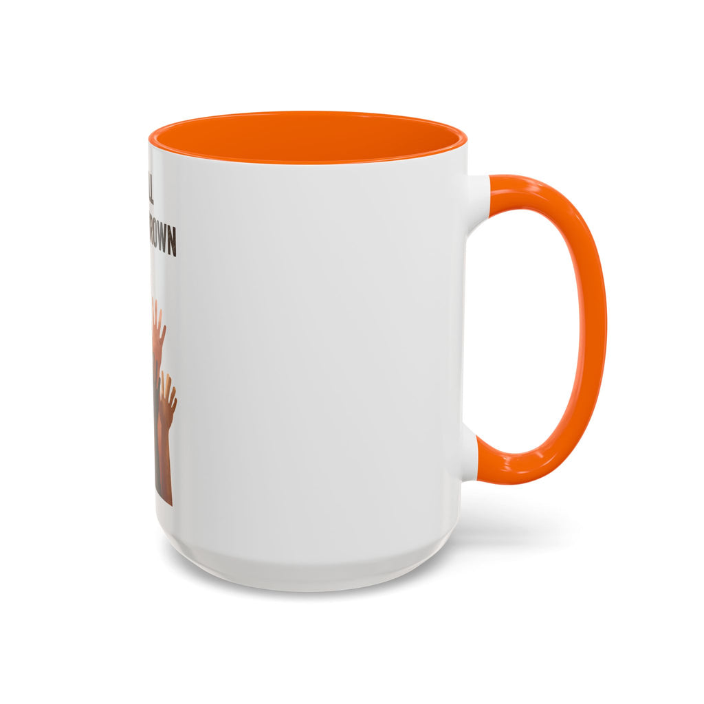 We're All Shades of Brown Accent Coffee Mug – Multicultural Unity Ceramic Mug