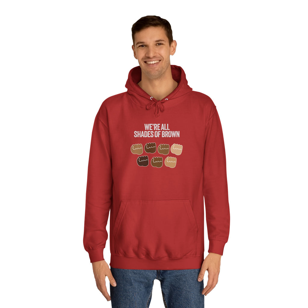 Raised Hands Crowd Hoodie — Unity Diversity Graphic College Hoodie