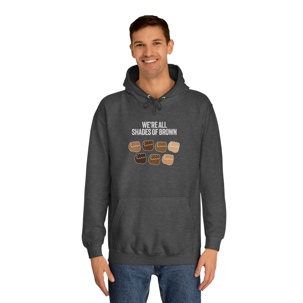 Raised Hands Crowd Hoodie — Unity Diversity Graphic College Hoodie