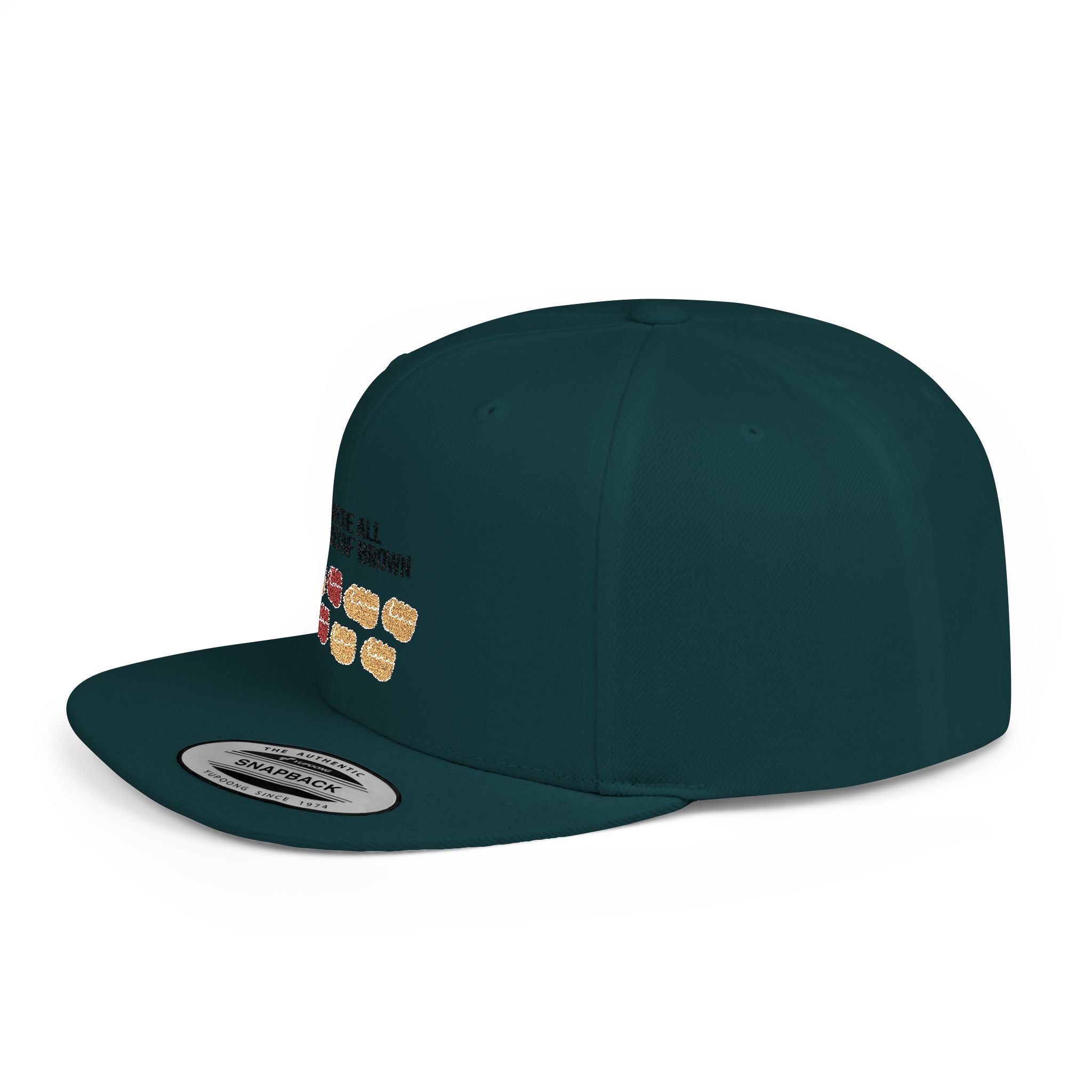 Snapback Hat — "We're All Shades of Brown" Donut Diversity Design