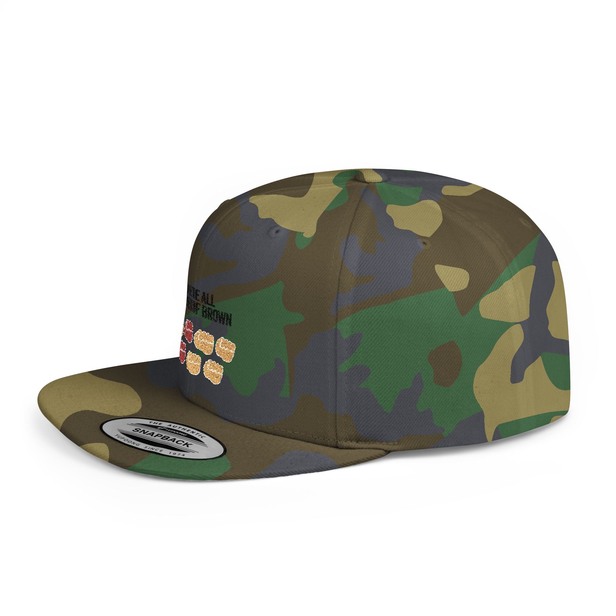 Snapback Hat — "We're All Shades of Brown" Donut Diversity Design