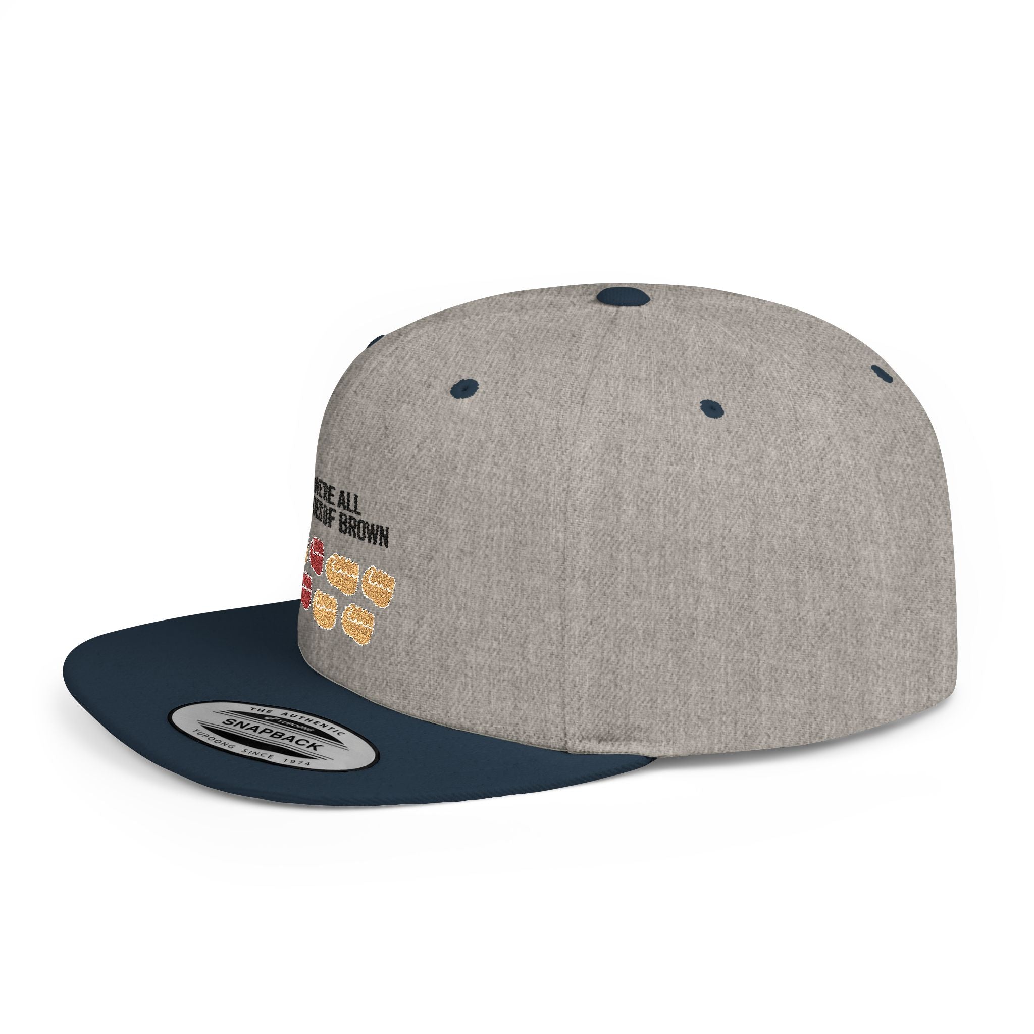 Snapback Hat — "We're All Shades of Brown" Donut Diversity Design