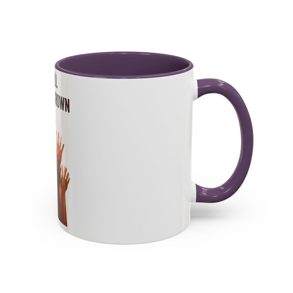 We're All Shades of Brown Accent Coffee Mug – Multicultural Unity Ceramic Mug