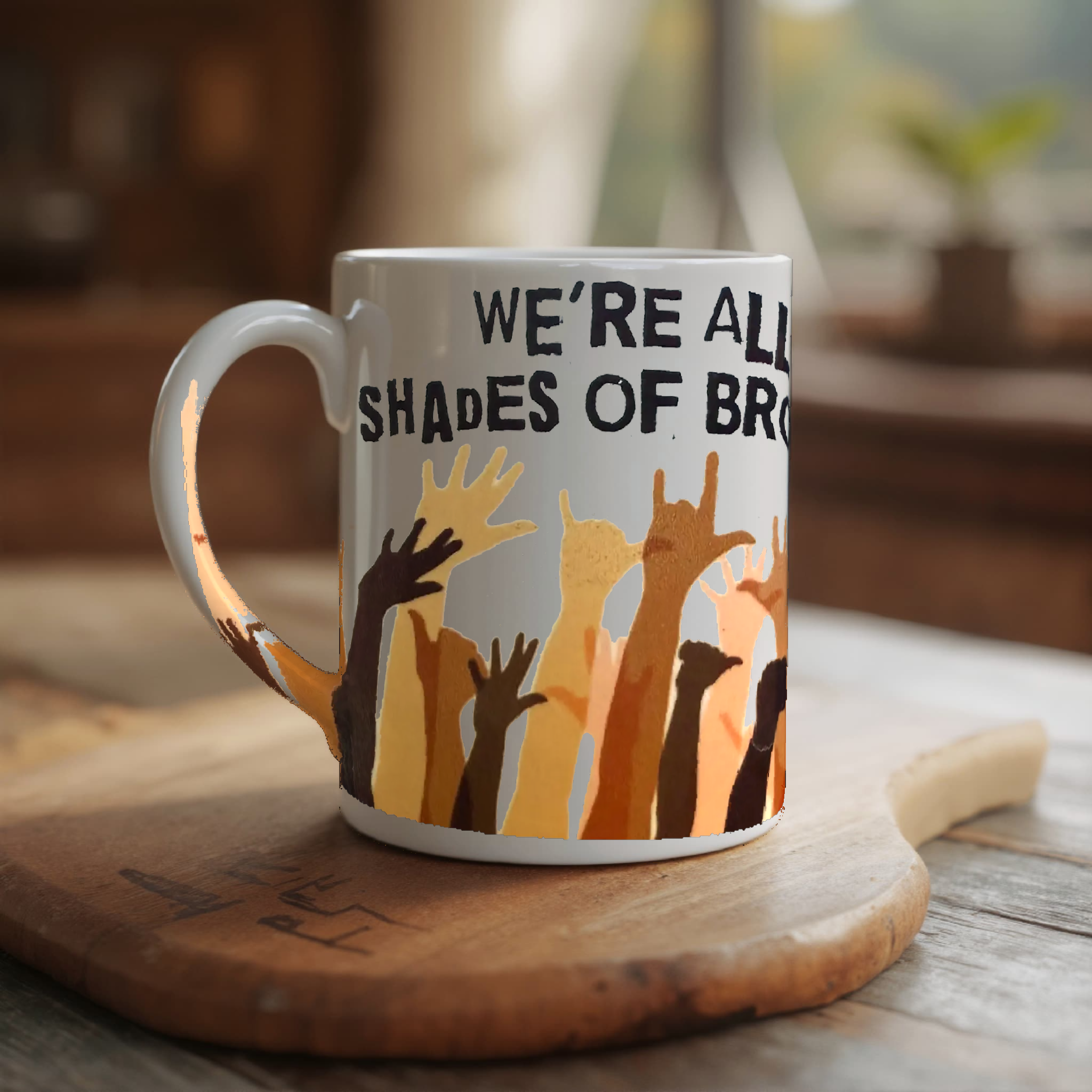We’re All Shades of Brown Ceramic Mug